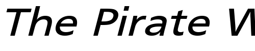 Font : FrutigerExtObl-Normal 2 Custom Text : The Pirate Way Test your own text here Click to download or to view this font on a tshirt that can be custom printed in Bali